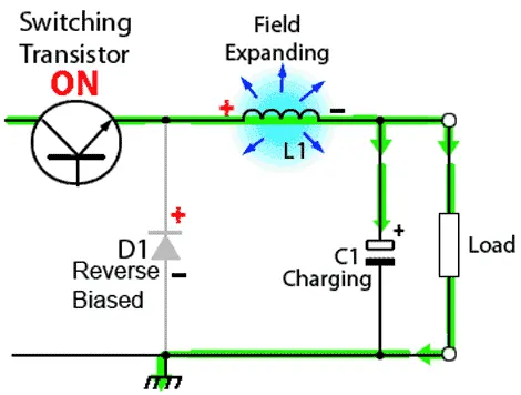 buck converter on state image