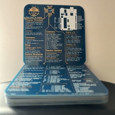 Arduino Cheat Sheet Coaster